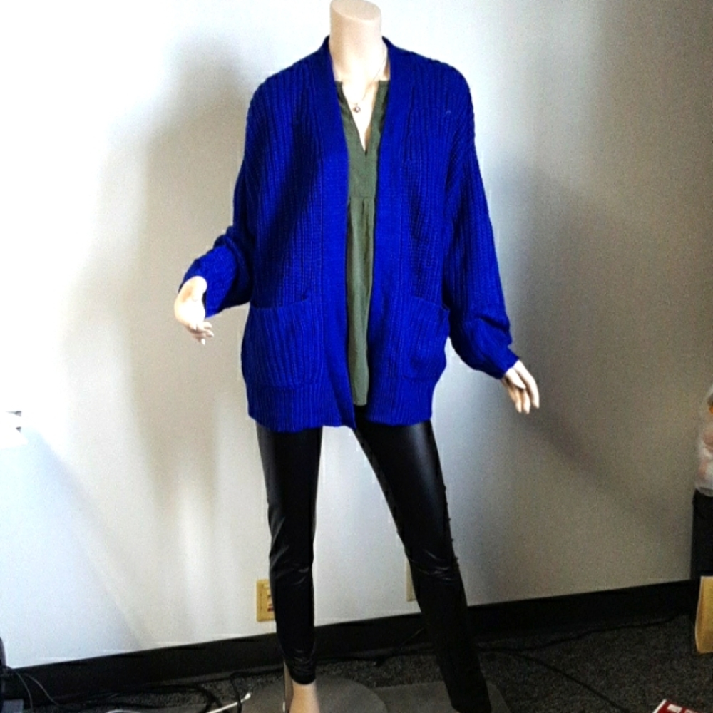 Lush drop shoulder oversized cardigan